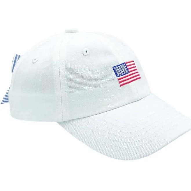 American Flag Bow Baseball Hat