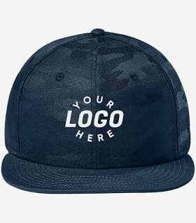 New Era Camo Flat Bill Snapback Cap