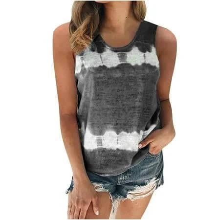 Women's Trendy Sleeveless Loose Crewneck Tank Tops