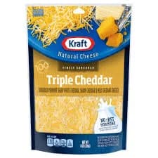 Kraft Finely Shredded Triple Cheddar Cheese