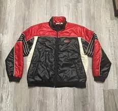 Vintage Puma Black/Red /White Full Zip Racing Jacket Size XXL Hong Kong