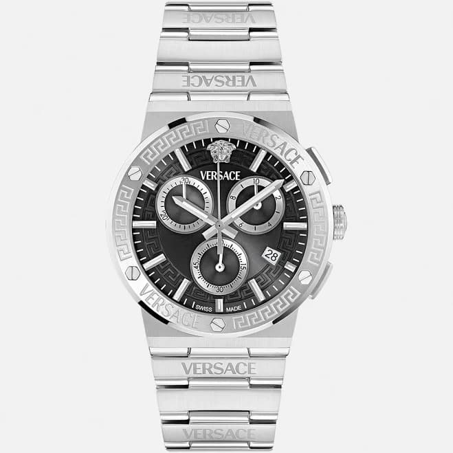 Versace Greca Logo Chronograph Watch