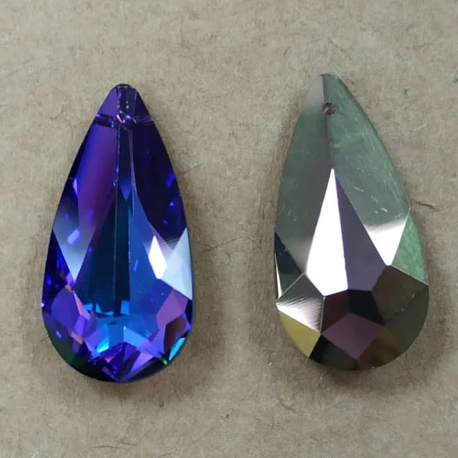 Swarovski Heliotrope Crystal Teardrop Pendant