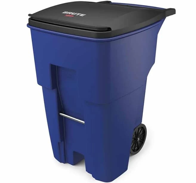 Rubbermaid Brute 95 gallon Rollout Container fg9w2273blue