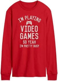 Men's Instant Message Im Playing Video Games Yeah Busy