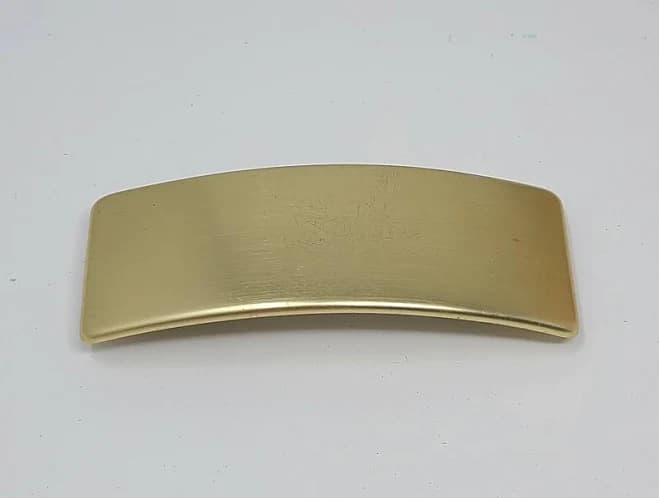 Vintage Gold Tone Hair Barrette Made In France Rectangle Rectangular