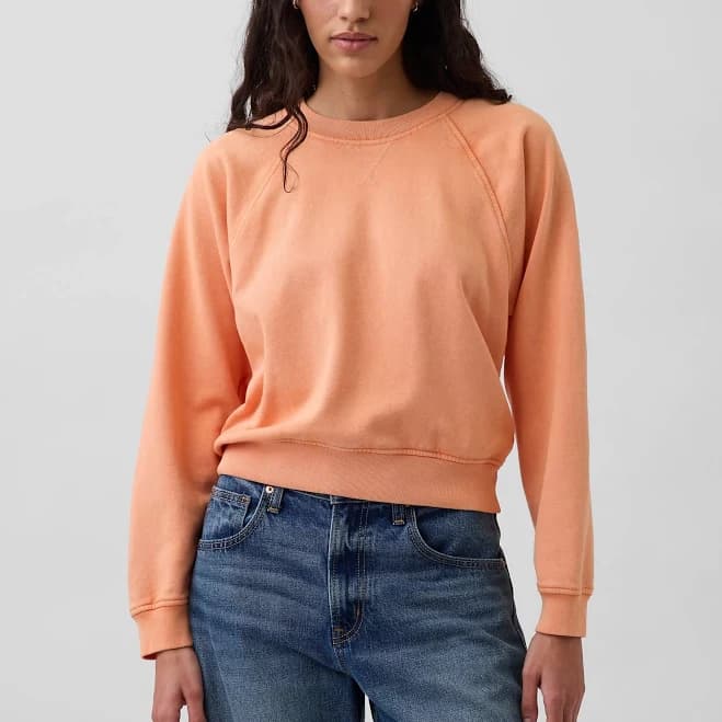 Gap Women's Vintagesoft Terry Raglan Sweatshirt