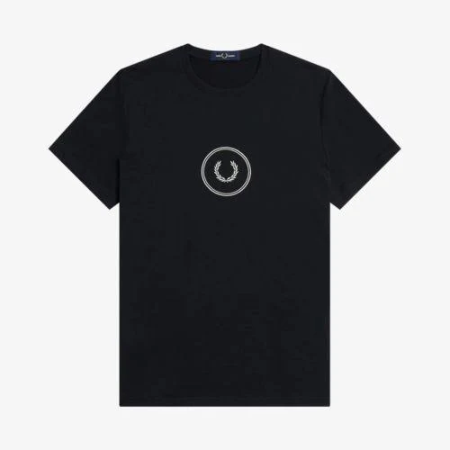 Fred Perry Circle Branding Crew Neck T-Shirt