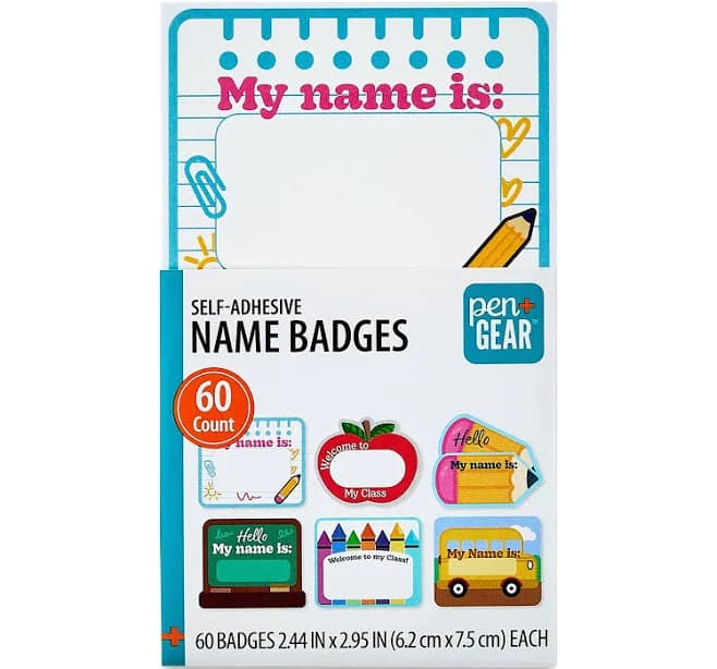 Pen+gear Self-Adhesive Name Badge Labels