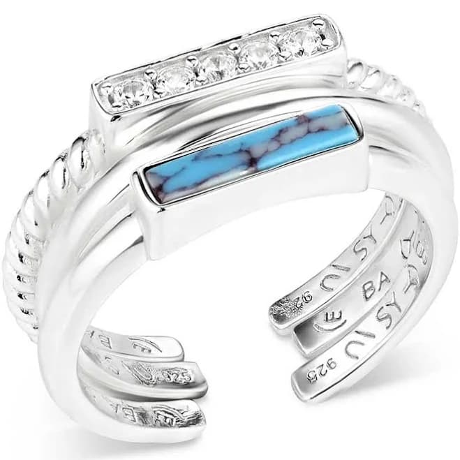 Montana Silversmiths Triple Threat Stacked Ring Set