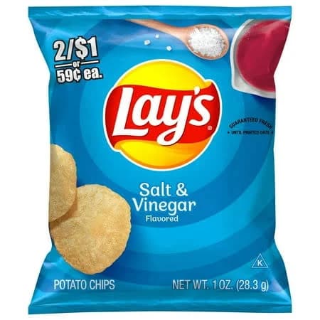 Lay's Salt & Vinegar Potato Chips 1 oz