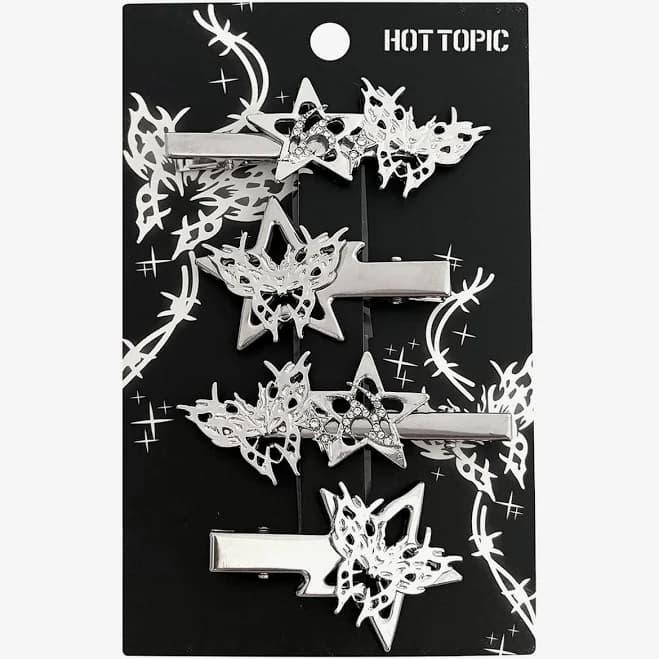 Cyber Star Butterfly Hair Clip Set