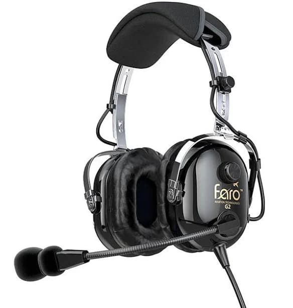 FARO G2 ANR Active Noise Reduction Premium Pilot Aviation Headset