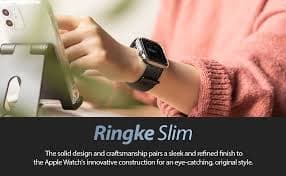 Amazon.com: Ringke Slim for Apple Watch Series 6, 5, 4 (44mm), SE 3, 2, 1 (44mm) Case, Solid Lightweight Slim Cover for Women, Men - Clear & Peach Pink : Cell Phones & Accessories