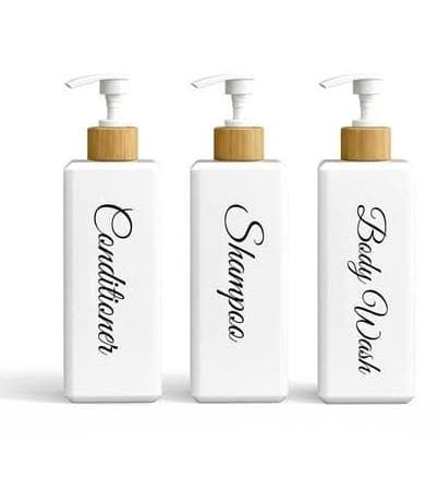 uMadeUs Refillable Shampoo and Conditioner Dispenser