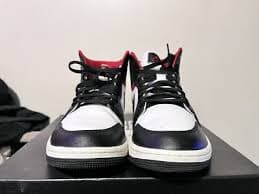 2022 Women Nike Air Jordan 1 One Mid Black Gym Red Sail Size 11 Used Rare LN | eBay