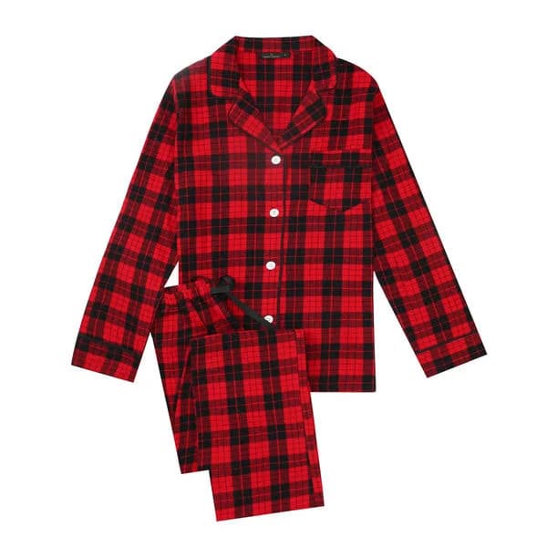Noble Mount Women's Lightweight Flannel Pajama Set