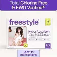 FreeStyle Hyper Absorbent Ultra Soft Baby Diapers, Size 3