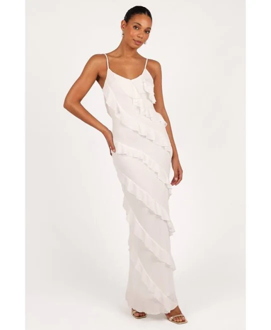 Petal & Pup Women's Ciao Ruffles Maxi Dress