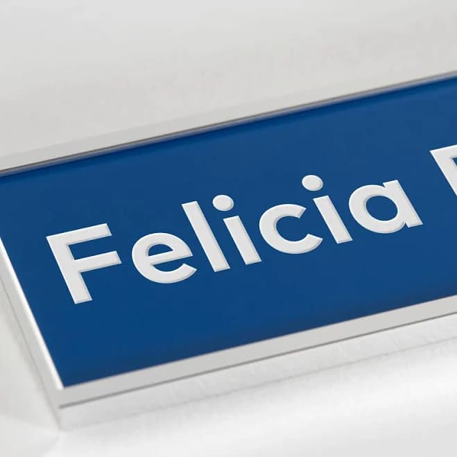 Custom Desk Name Plates | No Min. Qty | 2" x 10" | VistaPrint