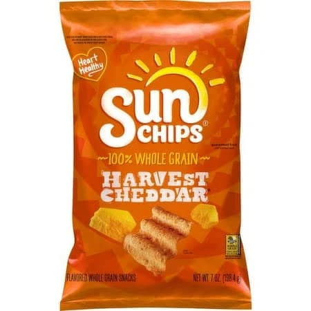 2x-sunchips Flavored Whole Grain Snacks Harvest Cheddar 7 Oz(packaging may vary)