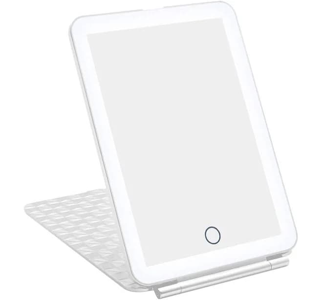 Impressions Vanity Fleur Touch Pad Mini Tri-Tone LED Makeup Mirror