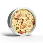 Mixed Nuts with Peanuts Round Tin | LorentaNuts.com