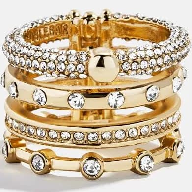 BaubleBar Rosaire Multiband Ring