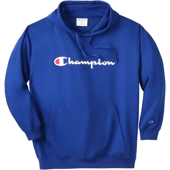 Champion Men's Big & Tall Middleweight Script Logo Hoodie