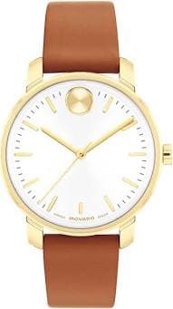 Bold Women's Swiss Quartz Watch, Stainless Steel Bracelet Modern, Elegant Timepiece - Gift for Her 34mm