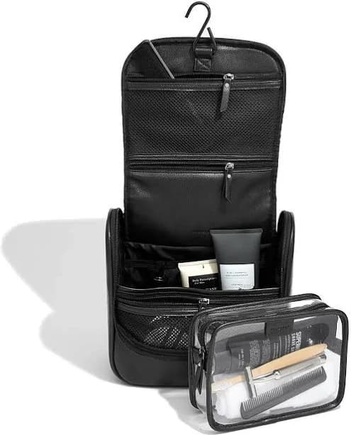 Stackers Hanging Washbag - Black - Medium