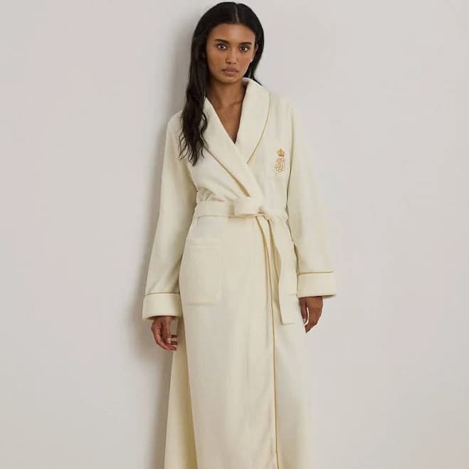 Lauren Ralph Lauren Women's Fleece Shawl-Collar Robe