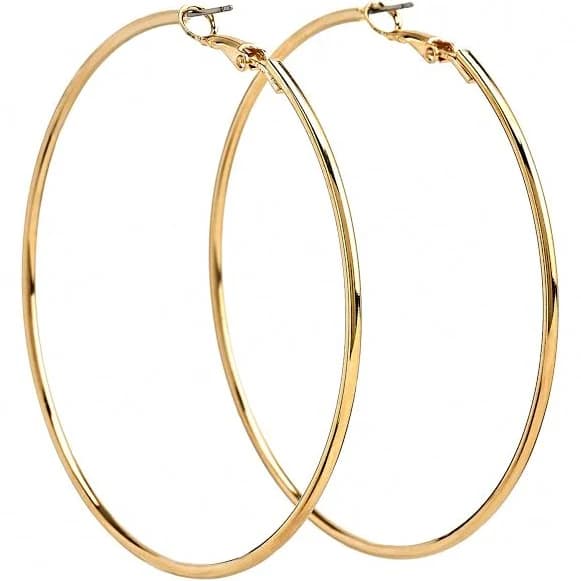 Thin Wire Hoop Post Earring