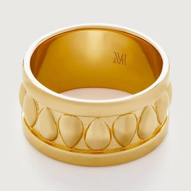 Monica Vinader Women's 18ct Yellow Gold-Plated Vermeil Sterling-Silver