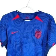NEW Nike Dri Fit‎ ADV USWNT 2023 USA Match Away Soccer Jersey Womens M Blue $170