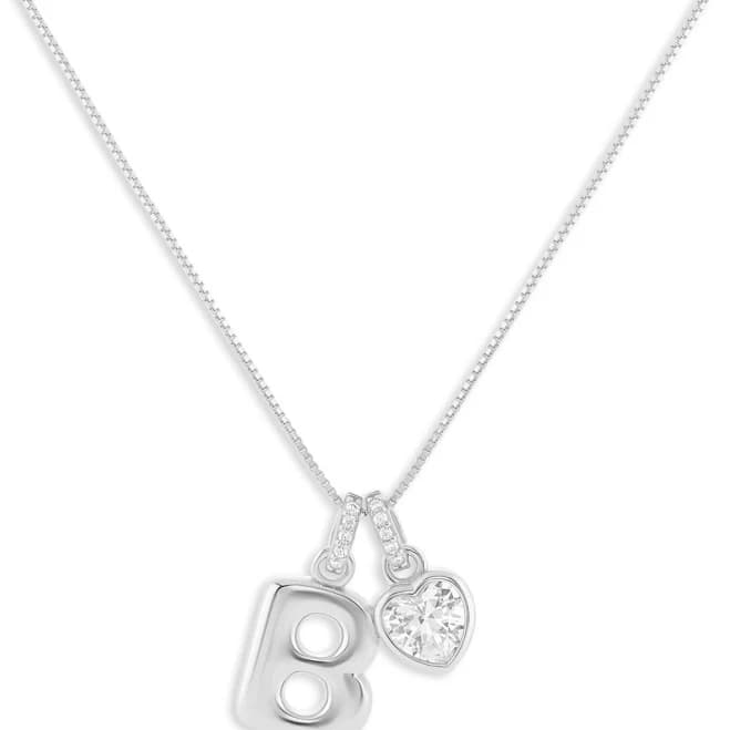 Holiday Lane Sterling Sliver Letter Initial Charm Necklace