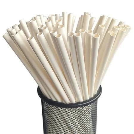25 Count 100% Plant-Based Compostable Straws - Plasticless Biodegradable Flexible Drinking Straws - A Fantastic Eco Friendly Alternative to Plastic