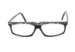 Filou Black Acetate Eyeglasses with Colorful Glitter Top Bar 58-20mm A10