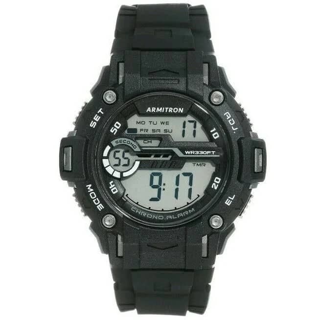 Armitron Men's Round Digital Chronograph Watch