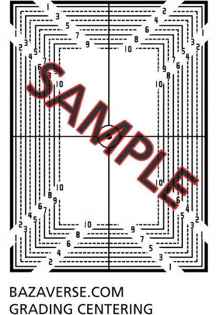 DIGITAL Printable - TGC grading tool kit, Pokemon PSA Beckett Ace Sports Cards, Collectors Collection, Gem Graded Mint 10 Grading Centering