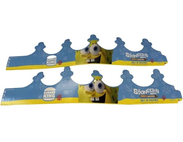 2 Burger King Paper Crowns