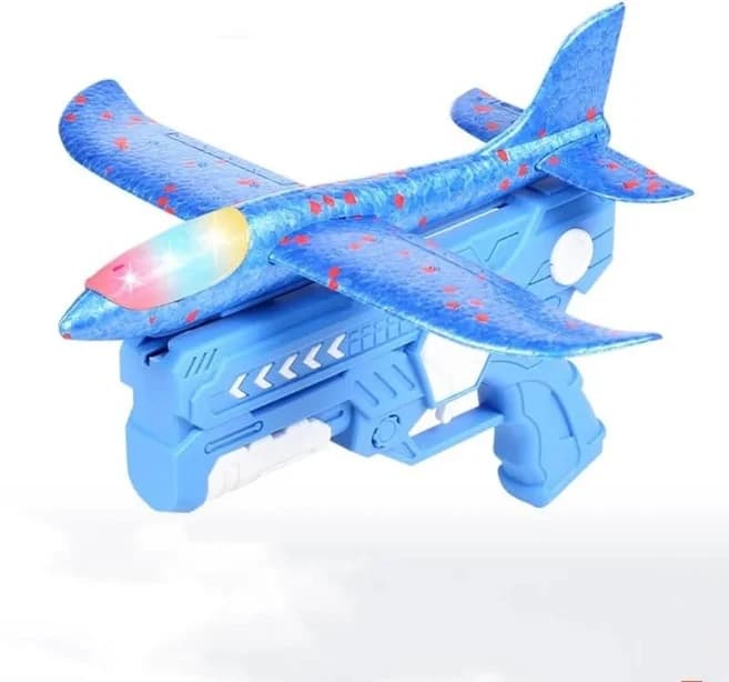 Foam plane gun launcher popular outdoor toy boy sports catapult game Emotional interactive girl