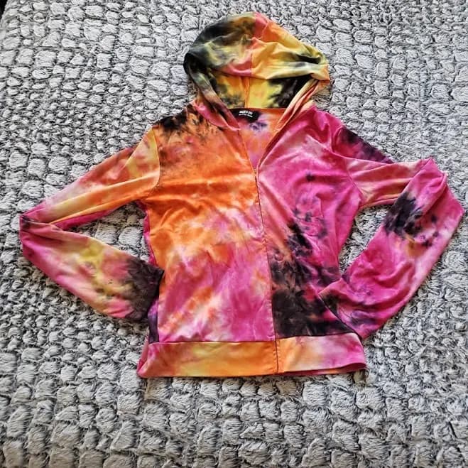 Zip Up Tye Dye Hoodie