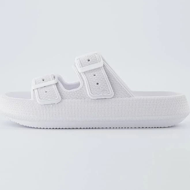 Cushionaire Women's Fame Two Band Cloud Slide