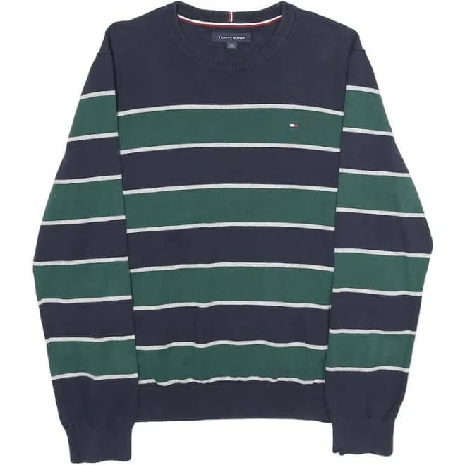 Tommy Hilfiger Men's Striped Cotton Jumper