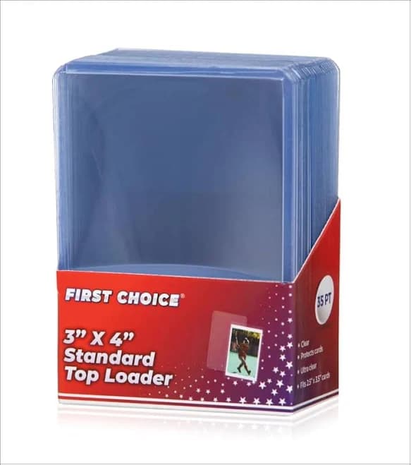 (25) Top Loaders For Cards 3x4 35pt Premium Standard Size Protector,