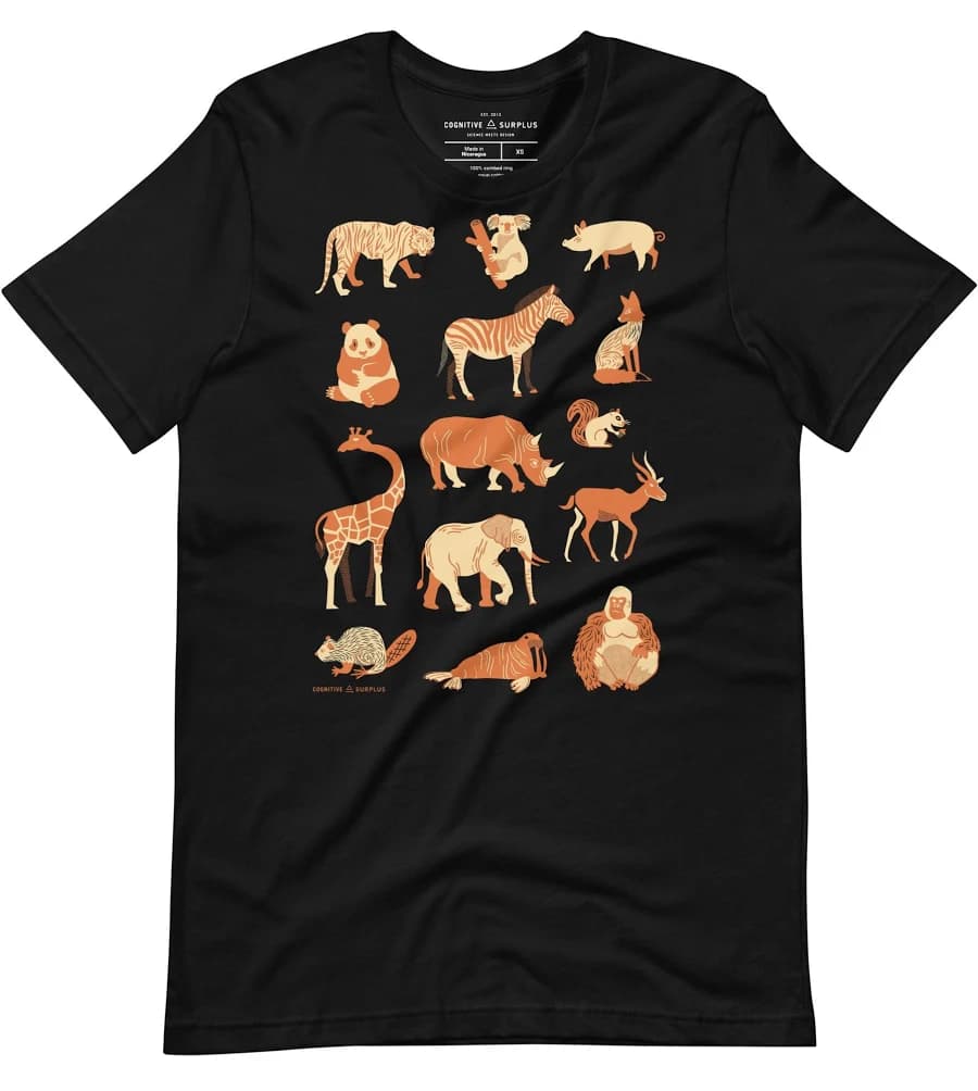 Retro Mammals Graphic Tee