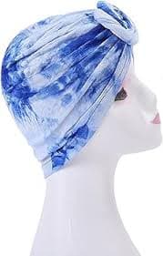 Womens Printed Turban Hat Head Wraps Covers Chemo Cancer Beanie Cap Headwear Head Wraps for Cancer Patients (A, One Size) at Amazon Women's Clothing store