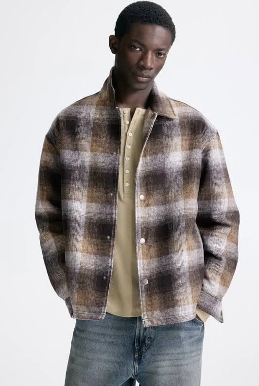 H&M Men's Relaxed-Fit Overshirt