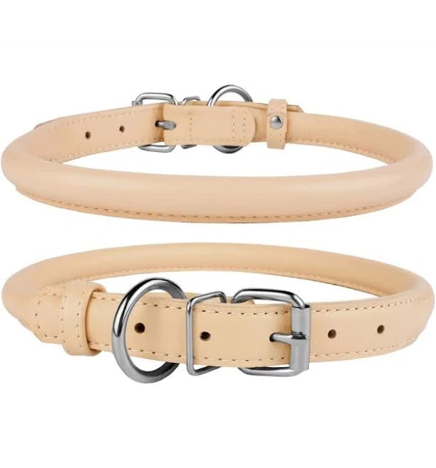 CollarDirect Rolled Leather Dog Collar